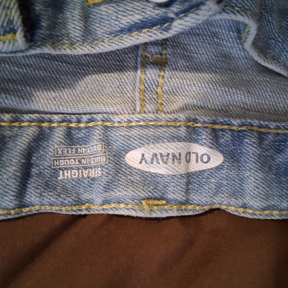 Old Navy Womans Faded Blue Straight Leg Jeans. Size 16 - Picture 5 of 8